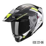 Scorpion ADX-2 GALANE Grey-Black-Neon Yellow Каска