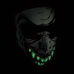 Маска FULL FACE MASK GLOW-IN-THE-DARK VAMPIRE - ZAN HEADGEAR - Image 2