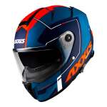Каска AXXIS FF122SV HAWK SV SPEAR C5 ROJO FLUOR MATE L