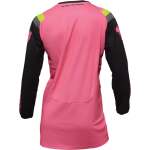 Дамска фланелка Thor PULSE S22 REV Charcoal / Flo.Pink - Image 2