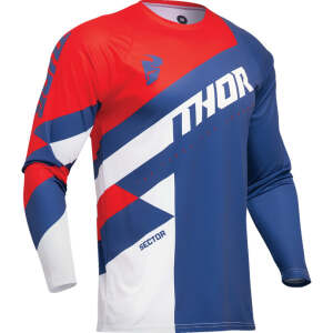 THOR Тениска SECTOR S24 NAVY/RED