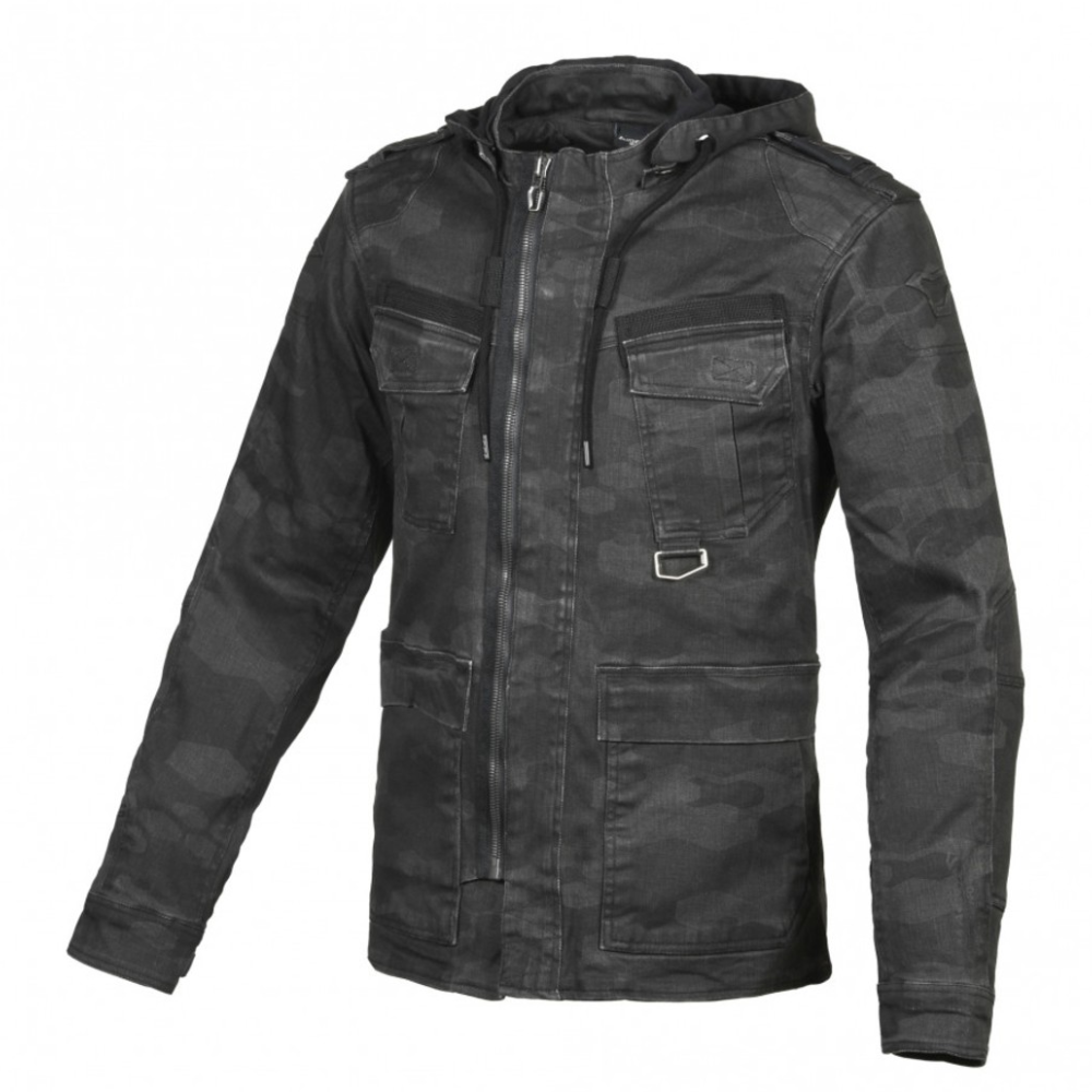 165 3511 180 1 Яке MACNA, Combat Black/Grey Camo - Image 1