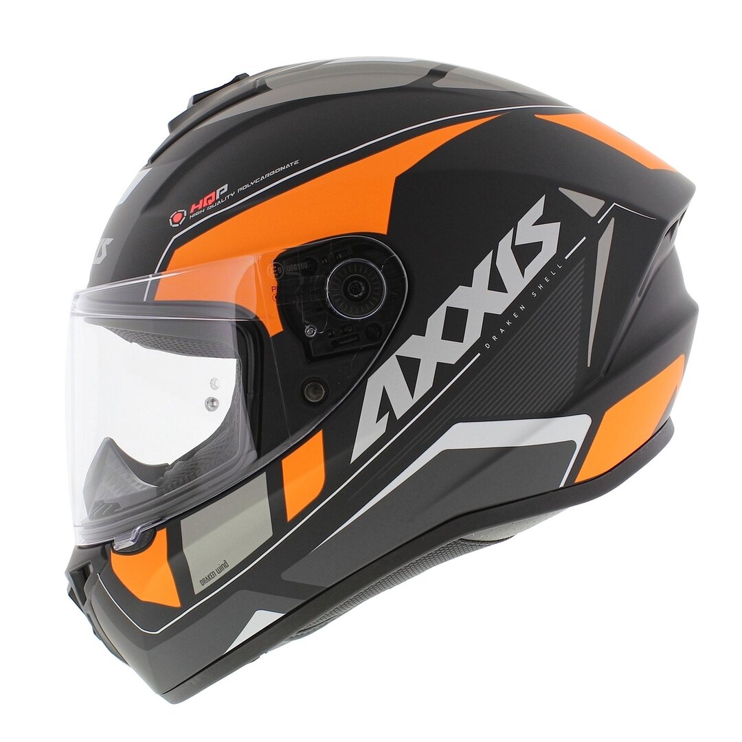 Каска AXXIS FF112C DRAKEN S WIND B4 MATT FLUOR ORANGE - Image 2