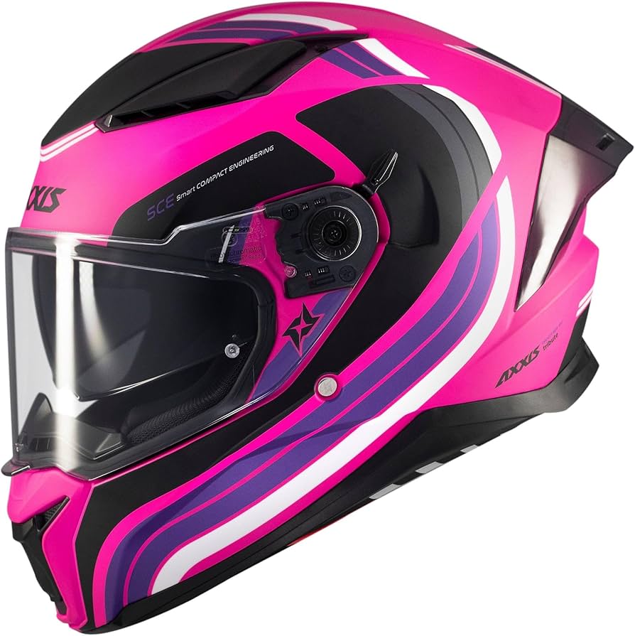 4357B1428 Каска AXXIS FF130SV PANTHER SV TRIBUTE C8 MATT PINK - Image 1