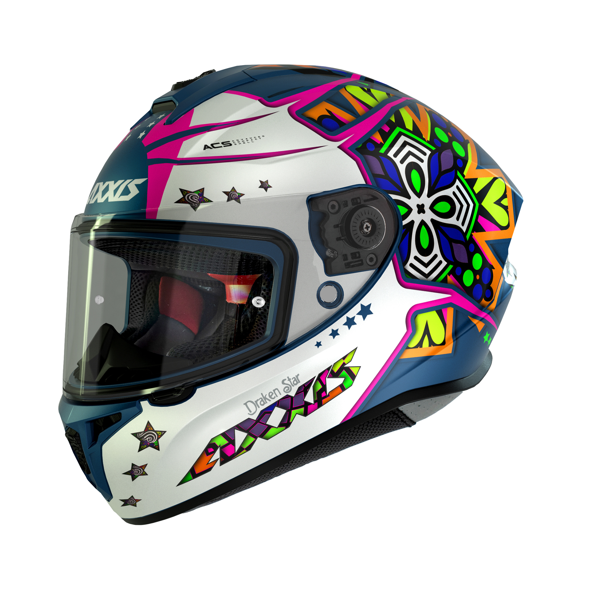 45772-0-full-axxis-draken-s-star-c7-blue-391 Каска AXXIS FF112C DRAKEN S STAR C7 MATT BLUE - Image 1