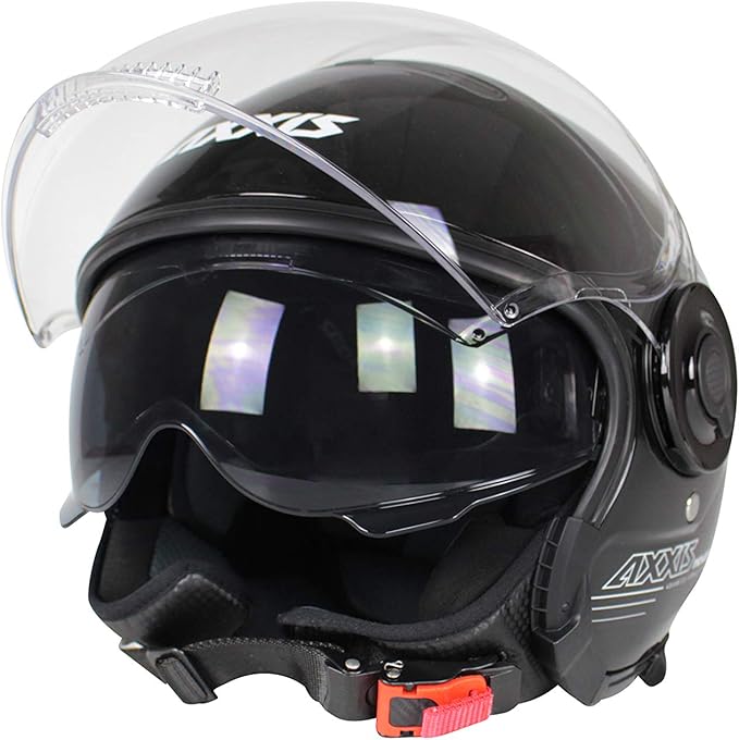 714eafCAtgL._AC_SX679_ Каска AXXIS OF509 SV RAVEN SV SOLID A1 BLACK GLOSS - Image 1