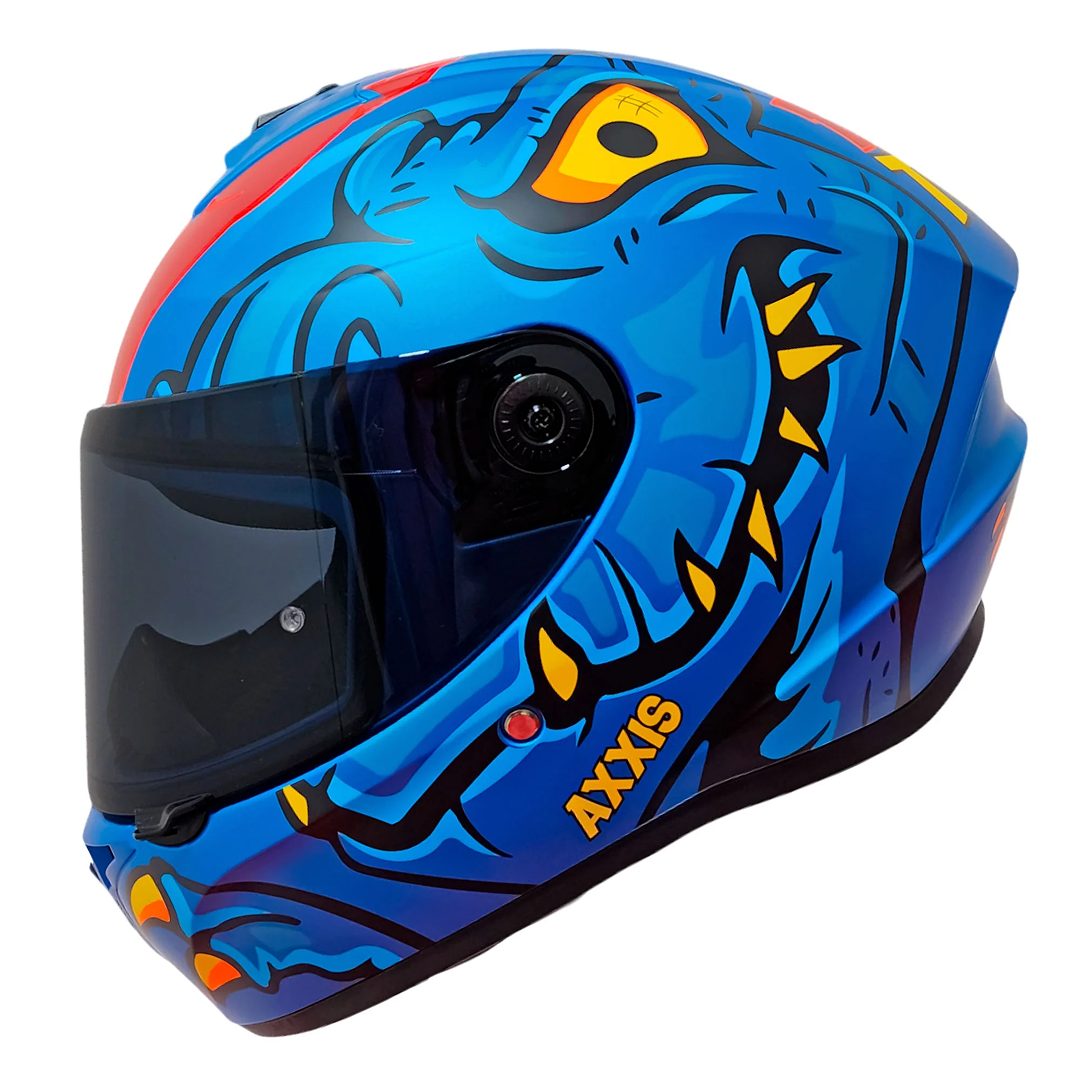image 129 Каска AXXIS FF112D DRAKEN S DINOTOON C7 MATT BLUE - Image 1