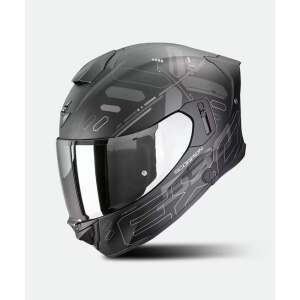 Scorpion EXO-530 AIR FOND Matt Black-Silver Каска