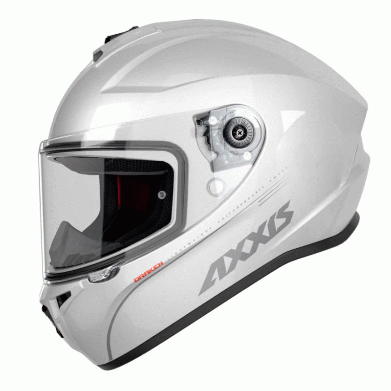 4341000010 1 Axxis Каска DRAKEN S SOLID A10 GLOSS PEARL WHITE - Image 1