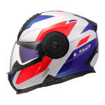 LS2 Каска FF902 SCOPE II DURIA WHITE BLUE RED-06 - Image 2