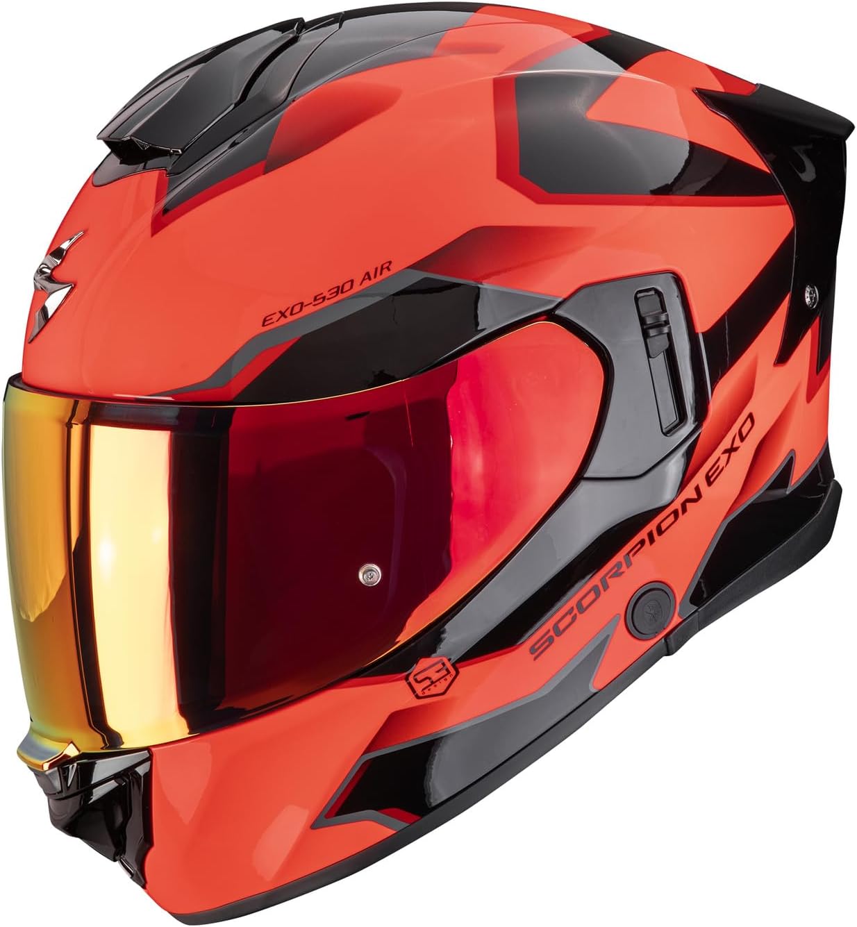 173-531-384 Scorpion Exo-530 AIR CLIP Red-Black - Image 1