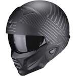 SCORPION EXO-Combat II Miles Matt Black-Silver